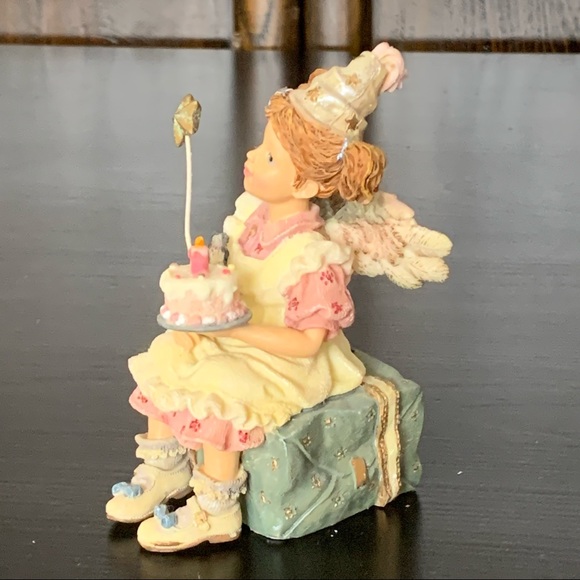 Boyds Bears Mary Angelwish Birthday Angel #36108 Wee Folkstone Collection 1999 - Picture 6 of 16